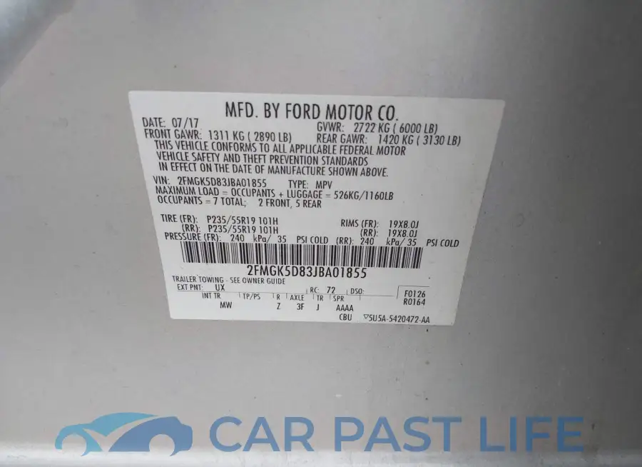 2FMGK5D83JBA01855# 9