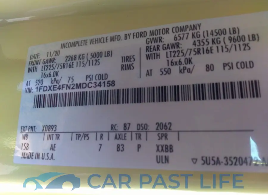 1FDXE4FN2MDC34158# 8