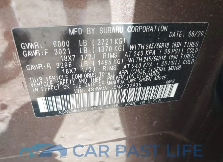 4S4WMAFD5M3402935# 9