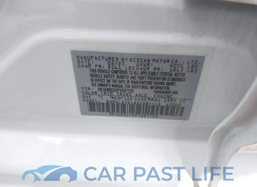 3N1AB8CV2PY287705# 9