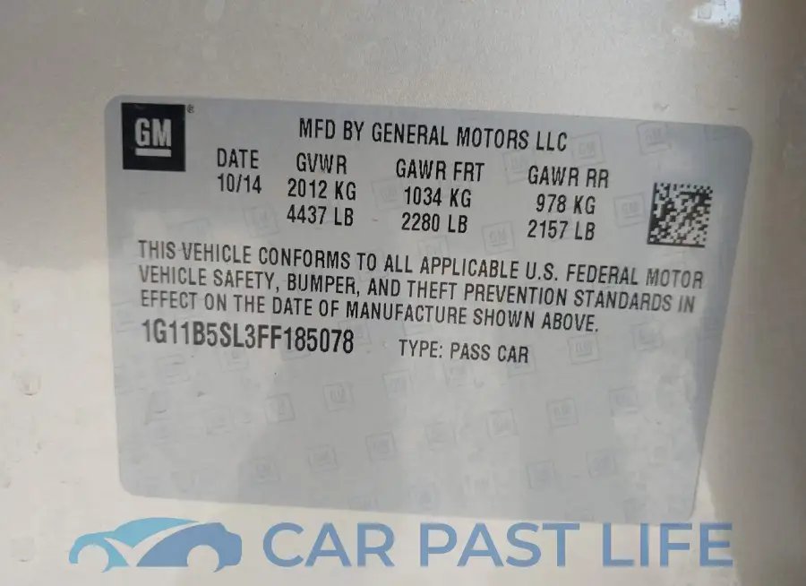 1G11B5SL3FF185078# 9