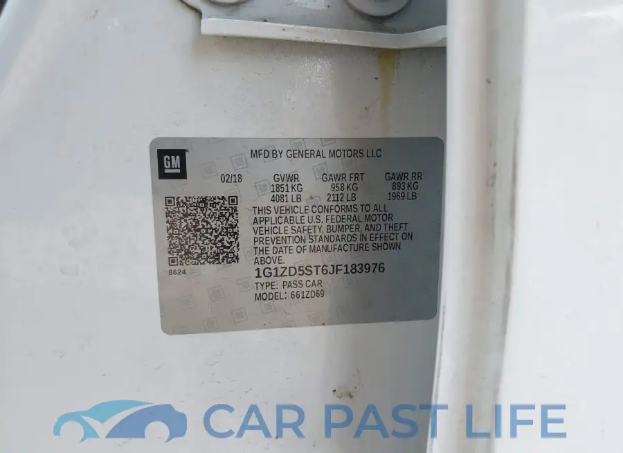 1G1ZD5ST6JF183976# 9