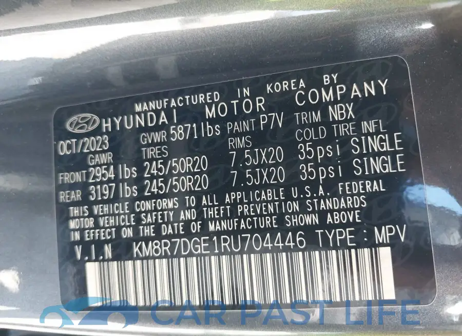 KM8R7DGE1RU704446# 9