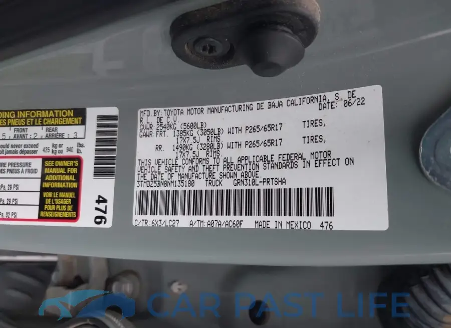 3TMDZ5BN8NM135180# 9