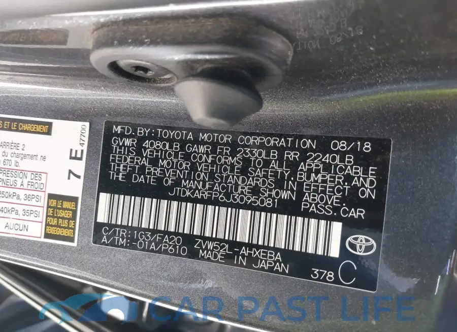 JTDKARFP6J3095081# 9