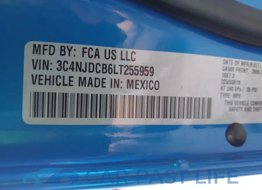 3C4NJDCB6LT255959# 9