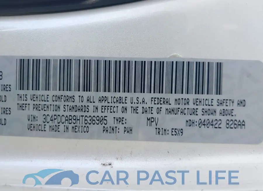 3C4PDCAB9HT636905# 9