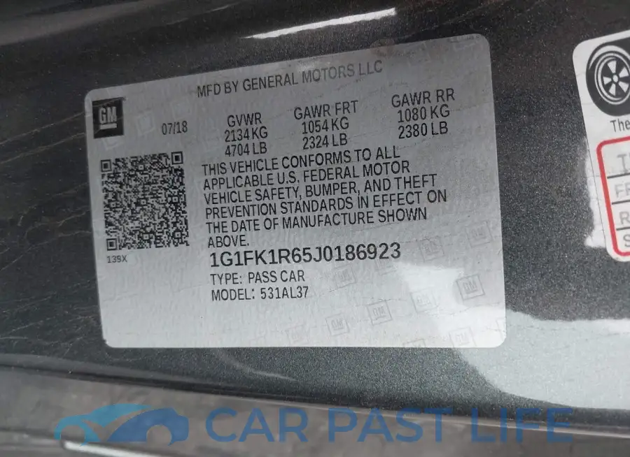 1G1FK1R65J0186923# 9