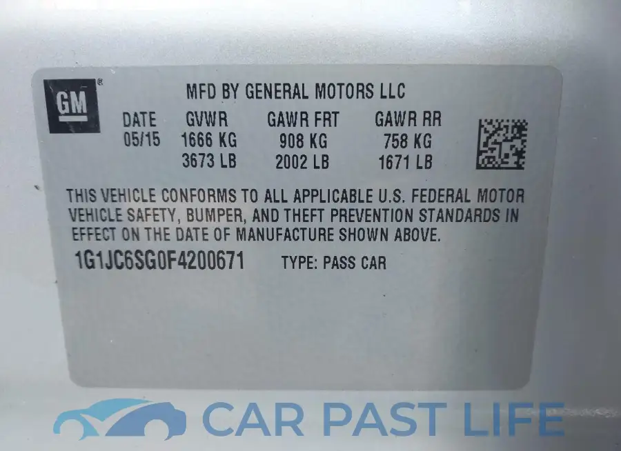1G1JC6SG0F4200671# 9