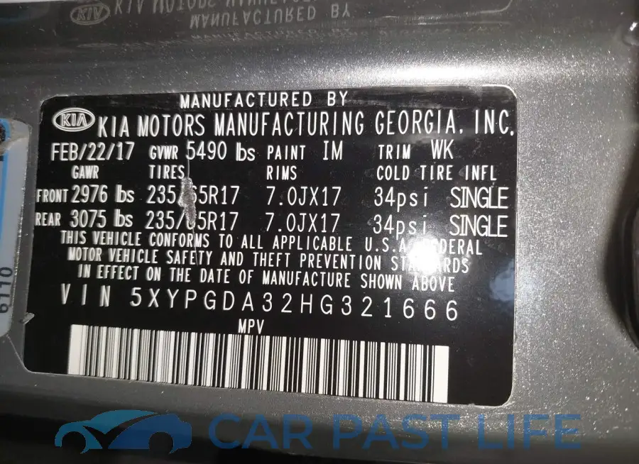 5XYPGDA32HG321666# 9