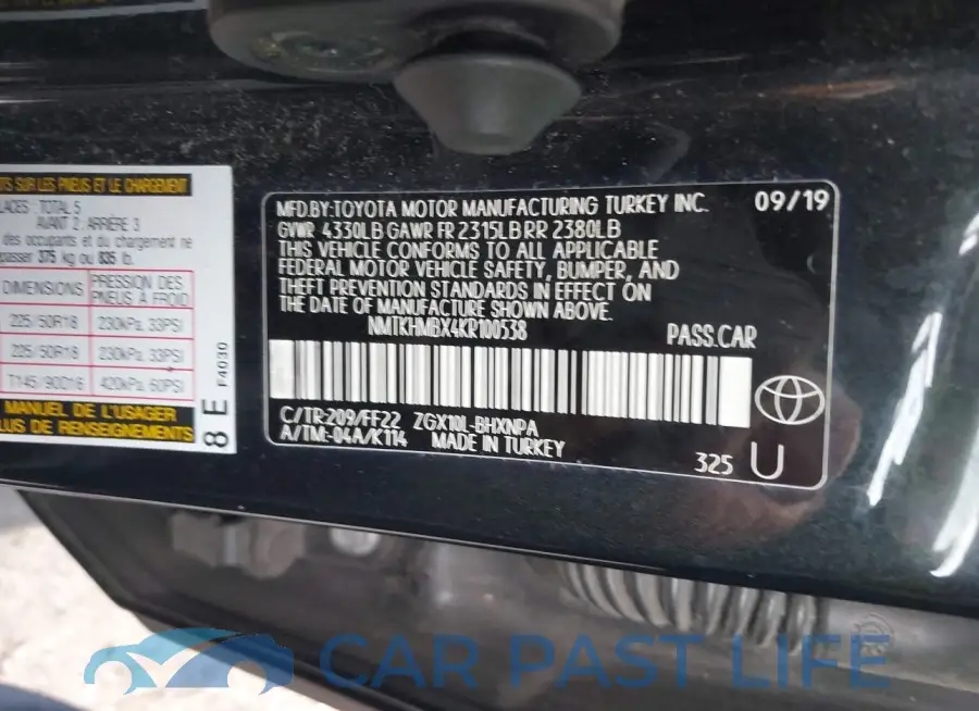 NMTKHMBX4KR100538# 9