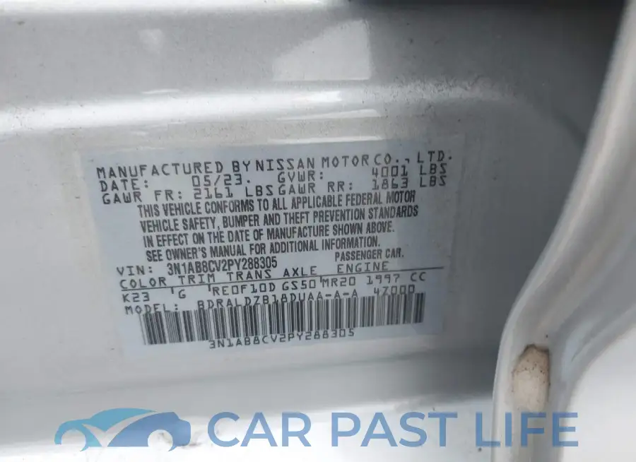 3N1AB8CV2PY288305# 9
