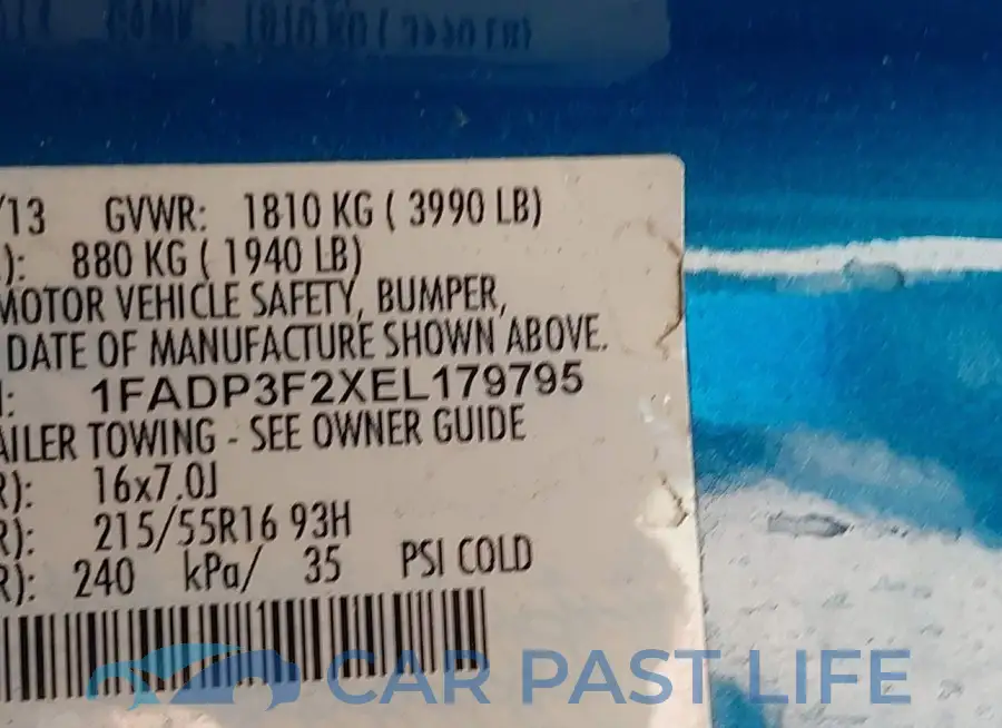 1FADP3F2XEL179795# 9