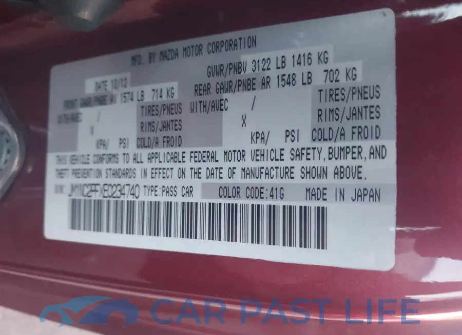 JM1NC2PFXE0234740# 9