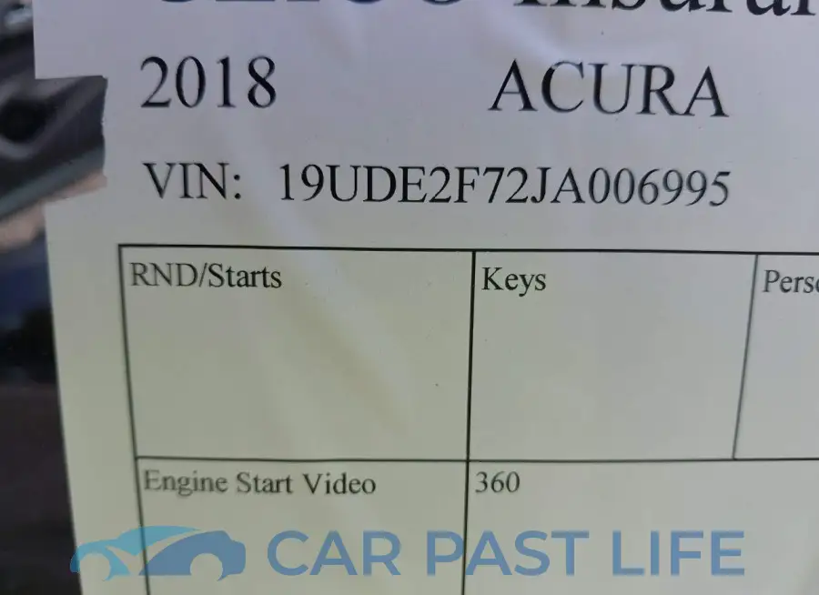19UDE2F72JA006995# 9