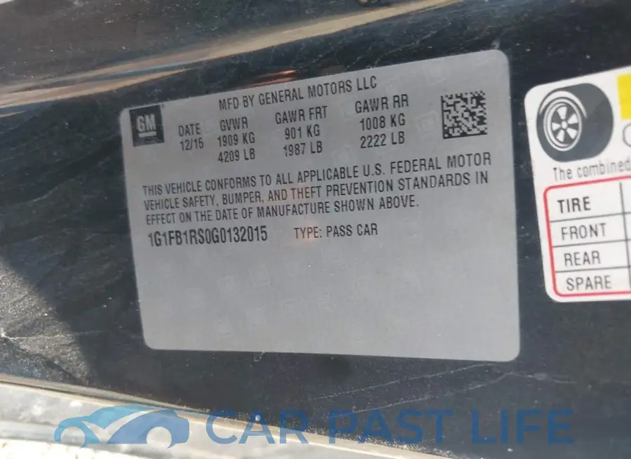 1G1FB1RS0G0132015# 9