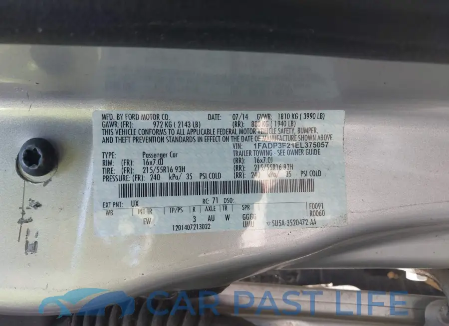 1FADP3F21EL375057# 9