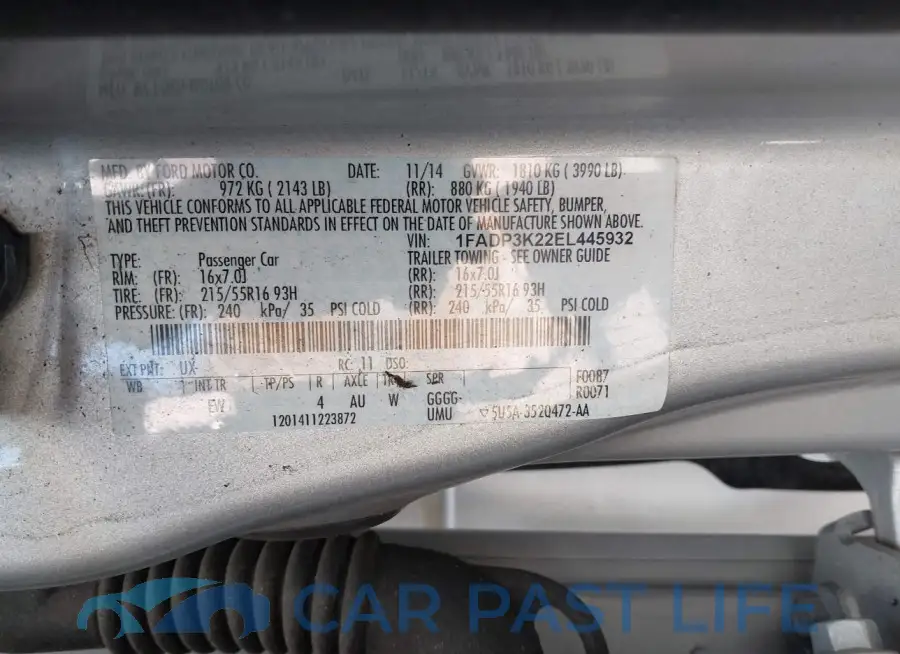 1FADP3K22EL445932# 9