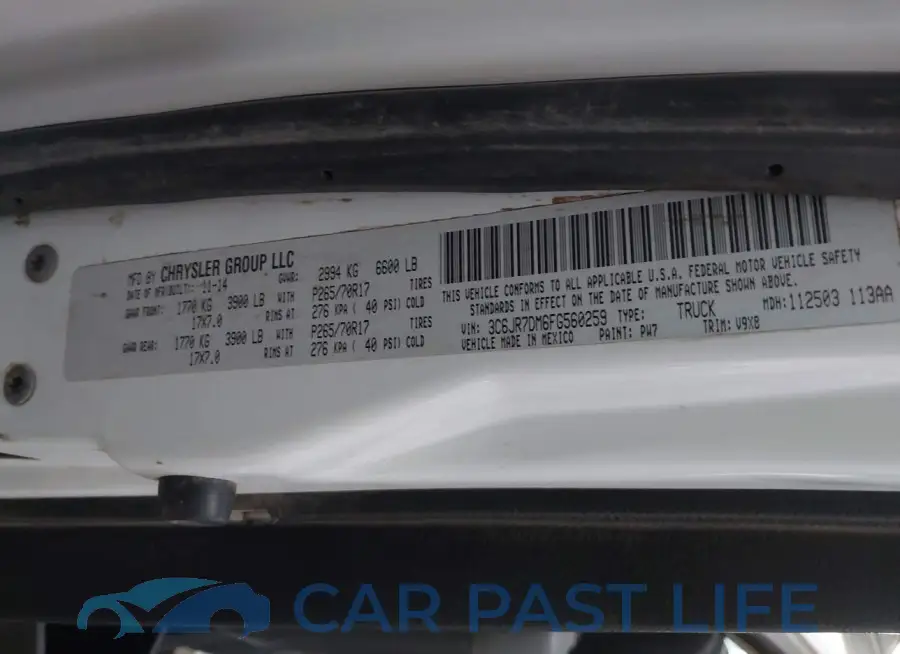 3C6JR7DM6FG560259# 9