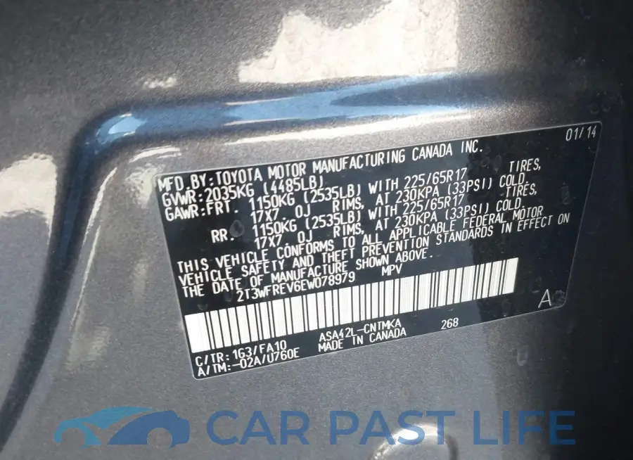 2T3WFREV6EW078979# 9