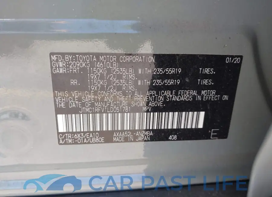 JTMC1RFV1LD051781# 9