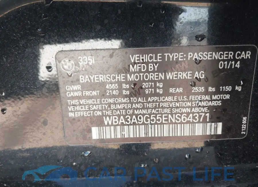 WBA3A9G55ENS64371# 9