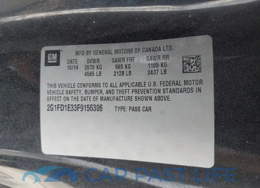 2G1FD1E33F9156306# 9