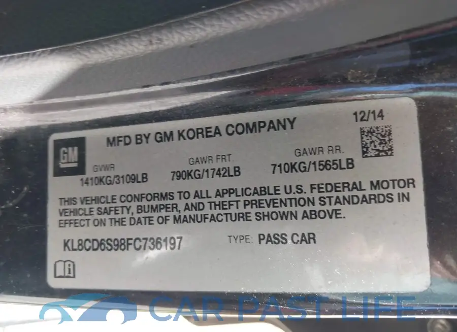 KL8CD6S98FC736197# 9
