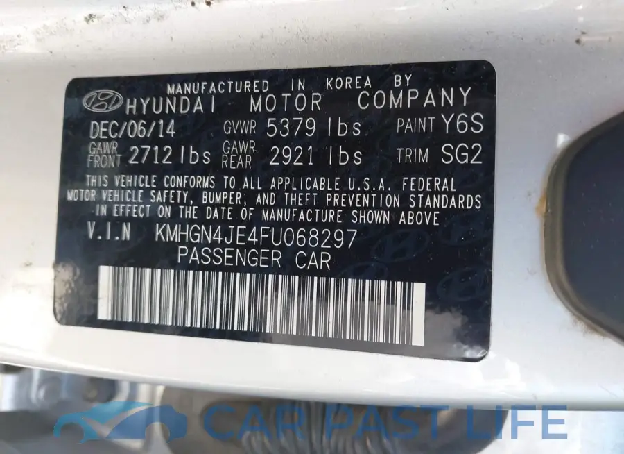 KMHGN4JE4FU068297# 9