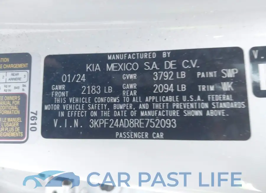 3KPF24AD8RE752093# 9
