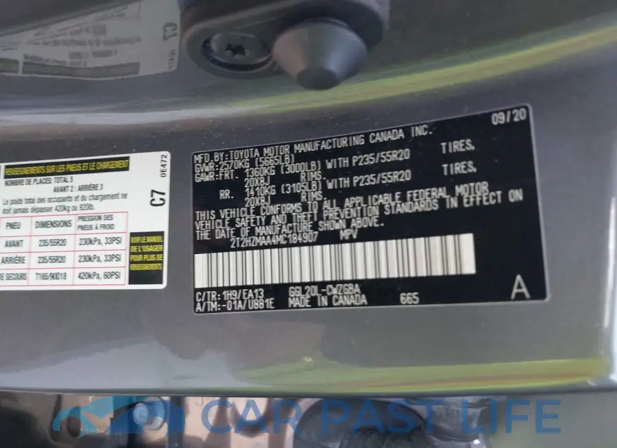 2T2HZMAA4MC184907# 9