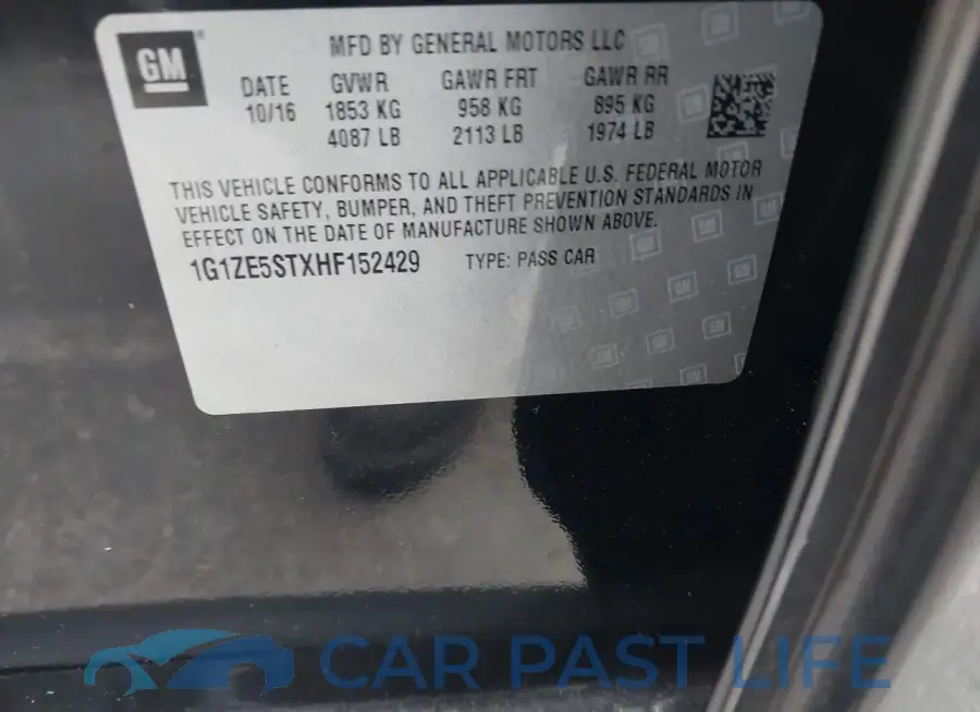 1G1ZE5STXHF152429# 9