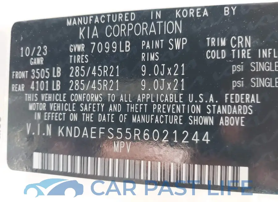 KNDAEFS55R6021244# 9