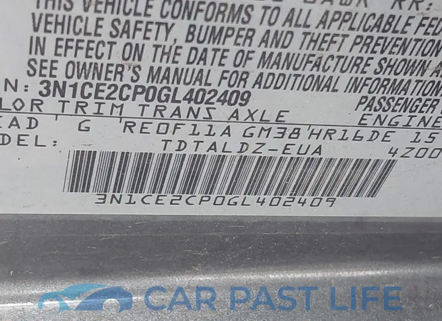 3N1CE2CP0GL402409# 9