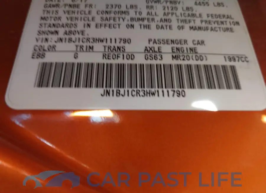 JN1BJ1CR3HW111790# 9