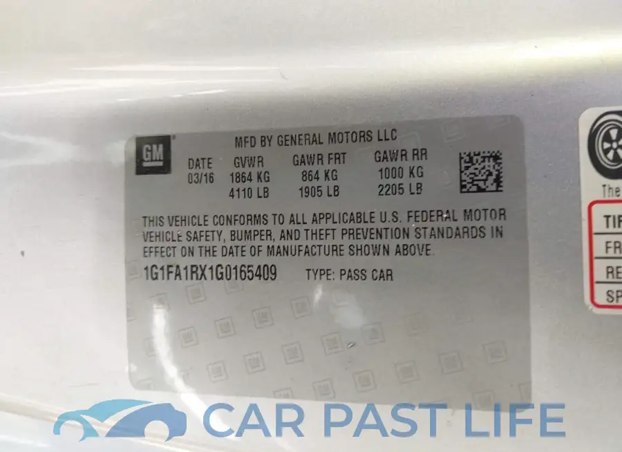 1G1FA1RX1G0165409# 9