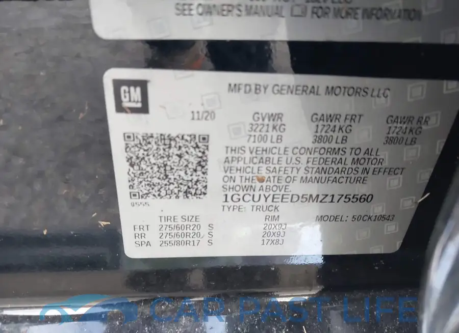 1GCUYEED5MZ175560# 9