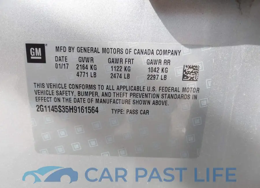 2G1145S35H9161564# 9