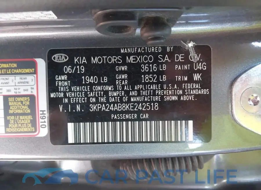 3KPA24AB8KE242518# 9