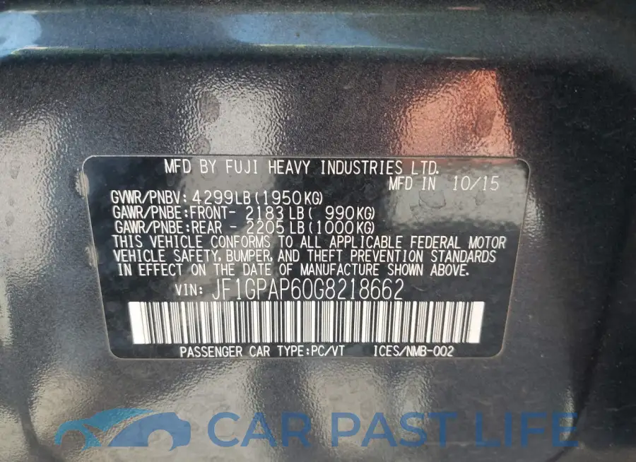JF1GPAP60G8218662# 9
