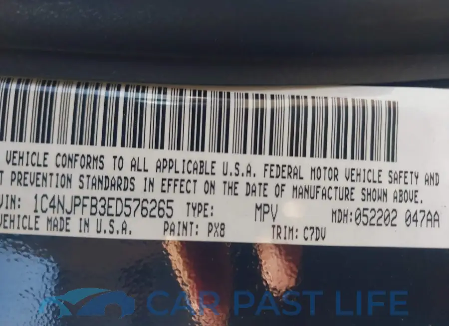1C4NJPFB3ED576265# 9