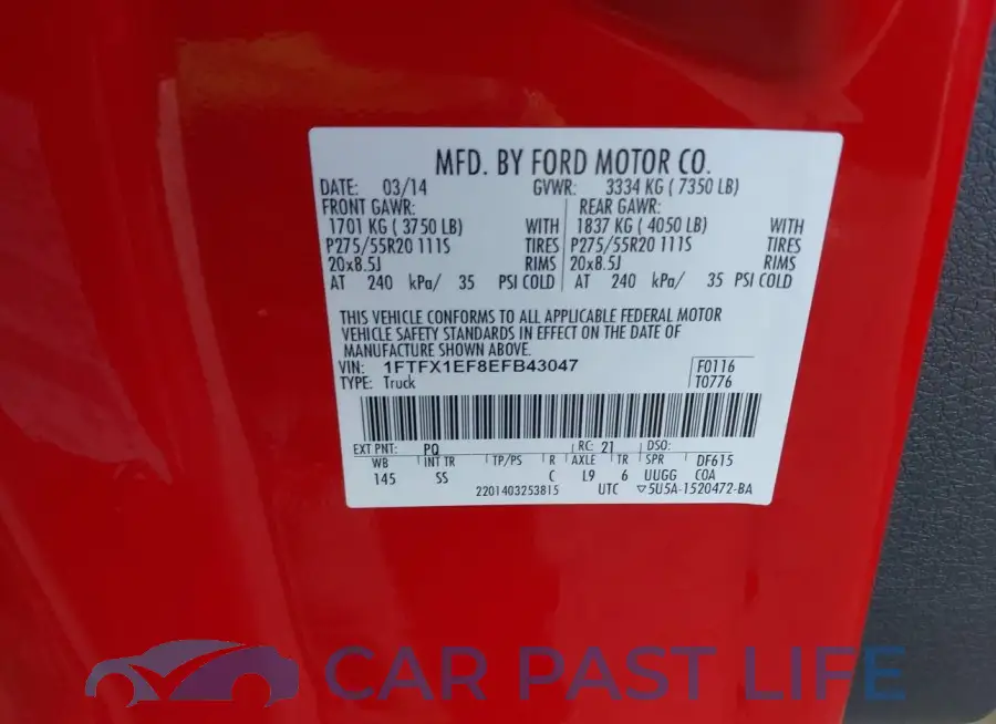 1FTFX1EF8EFB43047# 9