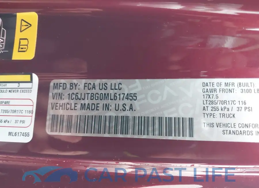 1C6JJTBG0ML617455# 9