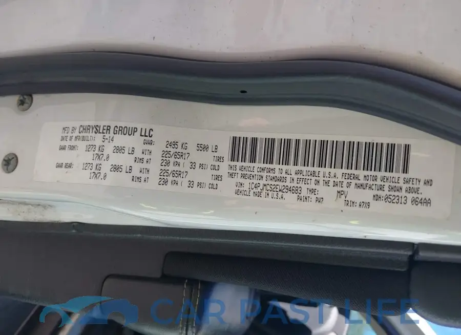 1C4PJMCS2EW294683# 9