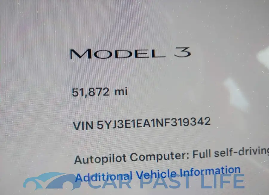 5YJ3E1EA1NF319342# 7