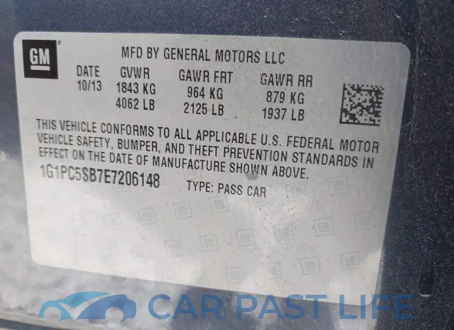 1G1PC5SB7E7206148# 9
