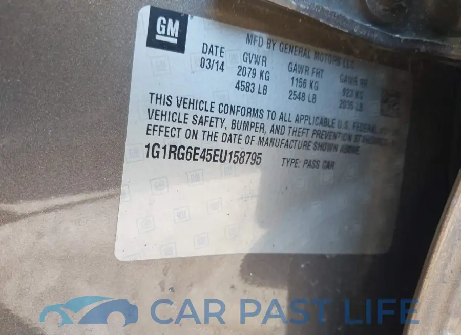 1G1RG6E45EU158795# 9