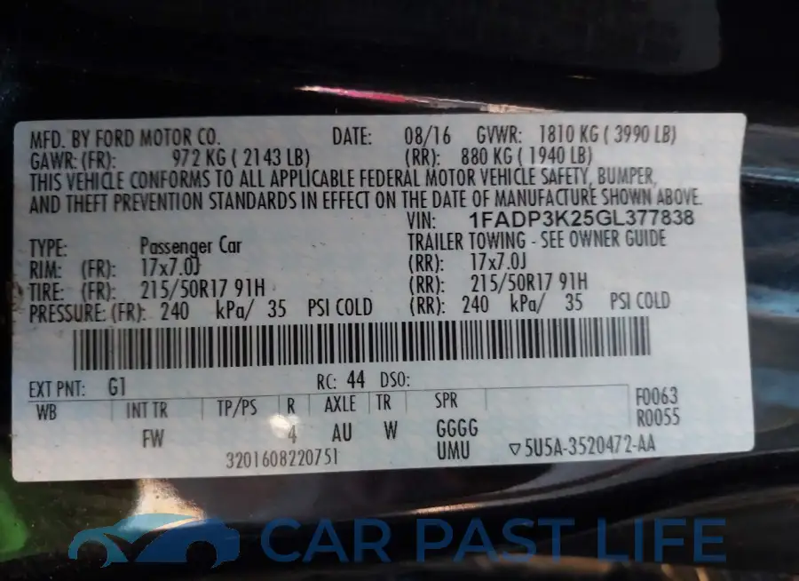 1FADP3K25GL377838# 9