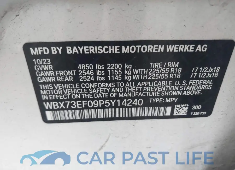 WBX73EF09P5Y14240# 9