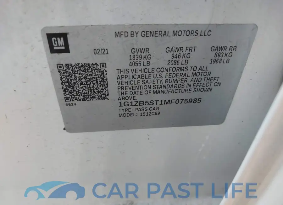 1G1ZB5ST1MF075985# 9